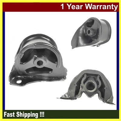 Juego de 3 montaje de motor y transmisión para Honda Civic 1992-1993 1,5 L 6502 6506 6551 Foto 1 de 4