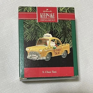 S. Clause Taxi Santa -1990 Sello Recuerdo Adorno de Navidad en Caja Original  - Imagen 1 de 6