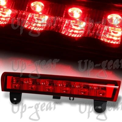 Tercera luz de freno LED roja carcasa cromada para 00-06 GMC Yukon XL 1500 2500 Foto 1 de 4