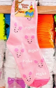 Piglet Socks Winnie the Pooh - Pink - Picture 1 of 1