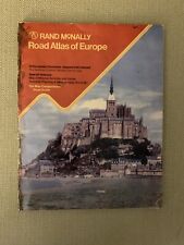 Vintage 1979 Rand McNally Road Atlas Of Europe Paperback Book