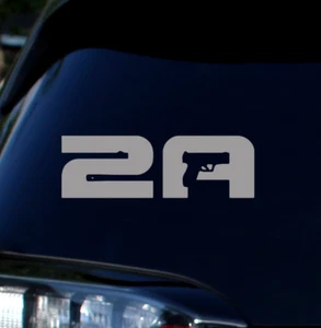 2A Sticker - Buy 1 Get 1 Free 2nd Amendment Decal - Choose Color Size - BOGO - Picture 1 of 26