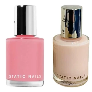 2X Static Nails HEALTHY GLOW & SOFT GLow Liquid Glass Nail Lacquer Color Sheer - Picture 1 of 2