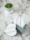 White Wood Shabby Chic Love Heart Drinks Coasters With Storage Box Wooden Gift