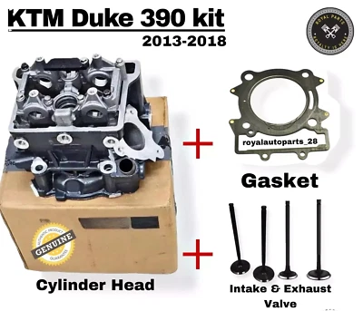 Ajuste para KTM Duke 390 culata con admisión, válvula de escape y kit de junta Foto 1 de 4
