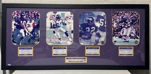 STEINER Minnesota Vikings All Time Greats Fran -Randy-Paul-Chuck 41x18.5 Frame - Picture 1 of 7