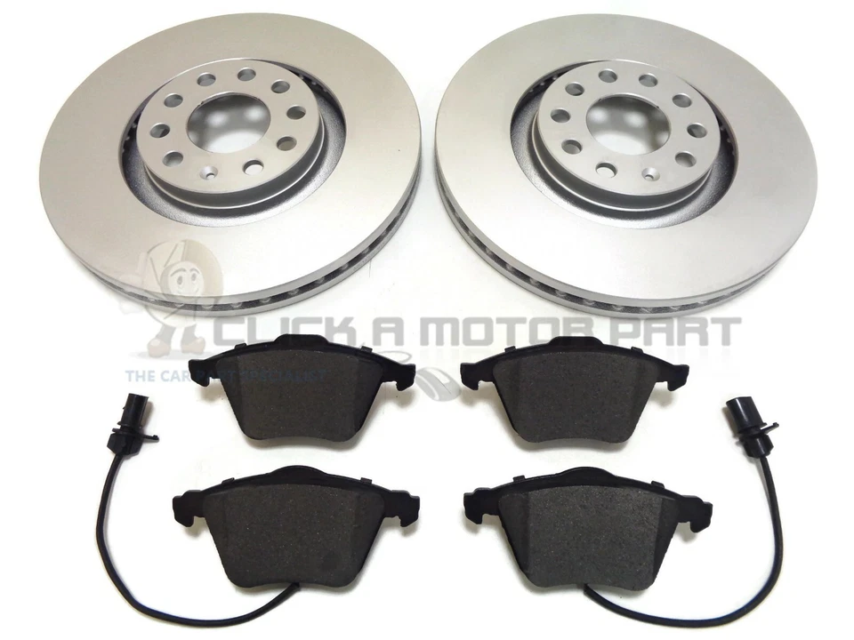 SEAT EXEO 2.0 TSi 2009-2013 JUEGO DE 2 DISCOS DE FRENO DELANTEROS Y PASTILLAS Foto 1 de 1