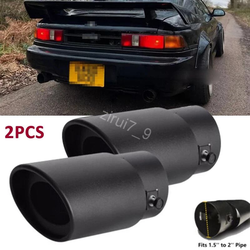 2PCS For Toyota Solara SLE SE Exhaust Pipe Tip Rear Tail Throat Muffler Tailpipe Foto 1 de 4