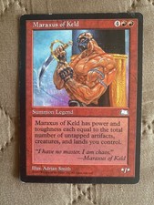 MTG - Maraxus of Keld Weatherlight, Moderate Play *Reserved List*