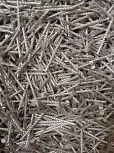 2-3/8" ALUMINUM Spiral Nails Redwood Siding & Gen. Purpose ( 1 Pound Box ) USA - Picture 1 of 7