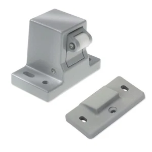 FERMOD DOOR CATCH 217 ROLLER BLOCK LATCH FASTENER & 1220 STRIKE PLATE SET - Picture 1 of 11