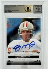 2012 Leaf National Convention #JM1  Joe Montana Auto SF 49ers BAS Autograph 10