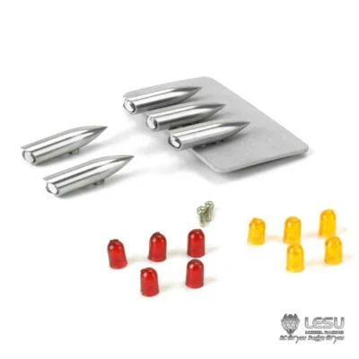 LESU 3MM Metal Lamp Cup Set for DIY 1/14 Scale Tamiya RC Tractor Truck Model - Image 1 of 4