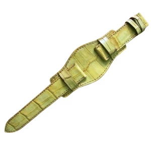 16mm/24mm Genuine Croc Leather Watch Bund Strap Band Fits Most Watches - Picture 1 of 8