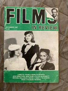 Movies digest Mag, Films In Review, 11/1987, Marilyn Monroe, SVG - Picture 1 of 6