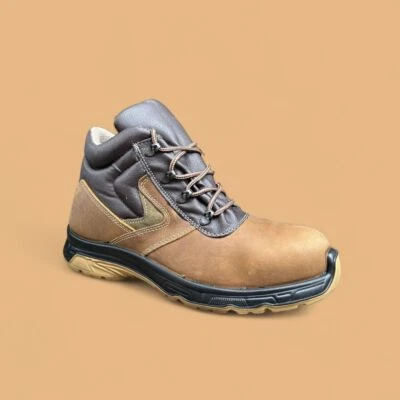 BICAP NuSca Mars braune S3 Sicherheitsschuhe Arbeitsschuhe braune Leder Stiefel B-Ware