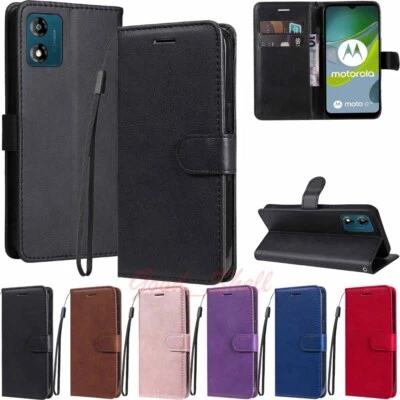 For Motorola Moto E13 G13 G23 G53 G22 G200 Wallet Card Holder Leather Case Cover - Image 1 of 4
