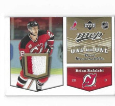 2007-08 Upper Deck Hockey MVP "One on One" JERSEY card #OO-DI Rafalski/Witt