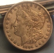 1894-o  Morgan silver dollar , XF + , scarce 