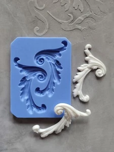 Silicone Mold for Chic Pair overlays, furniture appliques, vintage mouldings - Picture 1 of 4