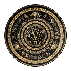 Placa de servicio negra Versace Rosenthal Virtus Gala 33 cm (12,33") - oficial