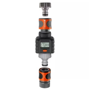 GARDENA 9188-U Water Flow Meter - Measure Water Consumption with Ease Black - Picture 1 of 5