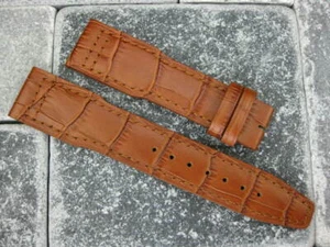 New 21mm Grain Leather Strap Brown Watch Band for IWC Pilot Top Gun Brown - Picture 1 of 5