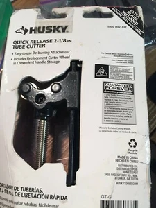 Husky Quick Release 2-1/8" Tubing Cutter #1000 002 732 Cuts 5/8 to 2-1/8 - Picture 1 of 3