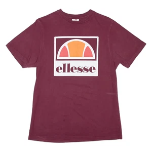 ELLESSE Mens T-Shirt Red M - Picture 1 of 6