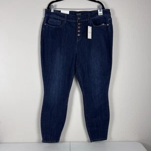 Judy Blue Jeans Womens 20W Denim High Rise Skinny Fit Button Fly Plus NWT - Picture 1 of 11