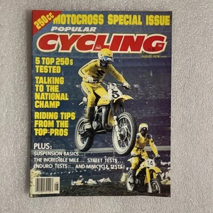 Motocross MX Vintage Popular Cycling Magazine Aug 1978 Ken Pliska Hannah Smith - Imagen 1 de 3