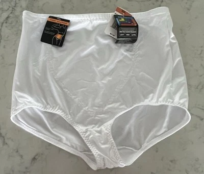 New Bali Women's Tummy Control Shaping Brief X710 White 3XL  Underwear  $37 - Image 1 of 4