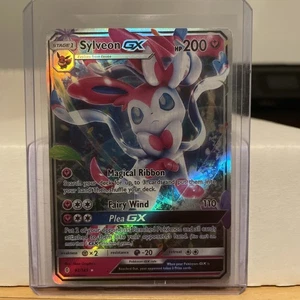 Pokemon TCG Sylveon GX 92/145 SM Guardians Rising Full Art Holo - Bild 1 von 5