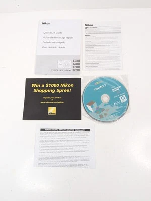 Nikon Coolpix S3100 Quick Start Guide &  ViewNX2 CD  - Image 1 of 4
