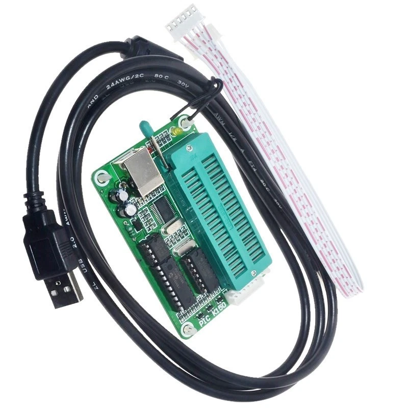 PIC Microchip MCU Microcore Burner USB Downloader K150 Programmer + ICSP Cable - Photo 1/4