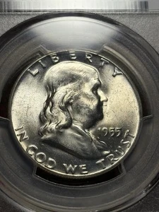 1955 PCGS MS63 FS-401 Bugs Bunny Franklin Half Dollar - KEY DATE - Picture 1 of 11