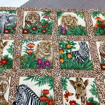 Fabric Freedom-jungle Fun-30cm Panel-100% Cotton