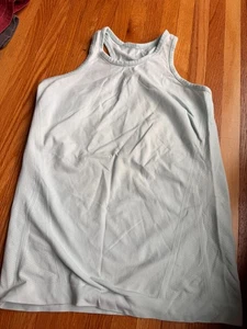 Athleta Girl Limitless Stretchy Racer Back Tank Top Pale Blue Size L (12) - Picture 1 of 2