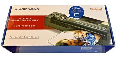VuPoint Magic Wand Portable Handheld Scanner Auto Feed Dock Pictures Paper - Image 1 of 4