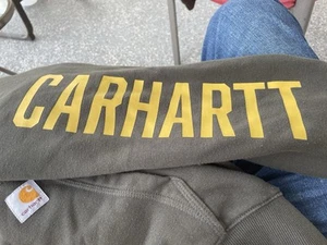 Carhartt Rain Defender Hooded Zip Sweatshirt M 14806 - Picture 1 of 11