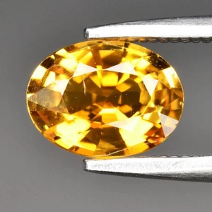 💎 0.77ct VS Oval Natural Yellow Tourmaline - Unheated, Mozambique Gemstone - Picture 1 of 4