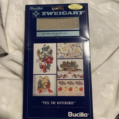 Zweigart 32 Ct Raw Linen Belfast 18x18 New Bucilla - Image 1 of 4