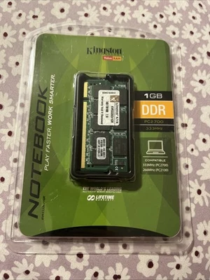 New Kingston PC2700 1GB SO-DIMM 333MHz DDR SDRAM Memory Sealed {rr} - Image 1 of 4
