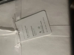 2 Pottery Barn Broadway drapes 50 108 drapes ivory curtains unlined New w tags - Picture 1 of 2