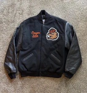 VTG Maverick Awards Oregon State Beavers Varsity Wool Jacket Coat Men's Size 2XL - Picture 1 of 13