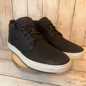 Timberland Herren Davis Square Chukka Schwarz Nubuk Schuhe Turnschuhe Größe 10 US - Bild 1 von 10