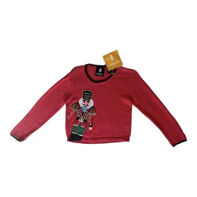 Suéter tejido cascanueces Michael Simon nuevo con etiquetas para niñas 6X Foto 1 de 4