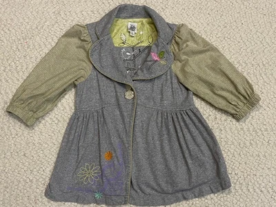CHAQUETA para mujer Ivy Jane Couture intrincada bordada * grande * gris / colorida Foto 1 de 4