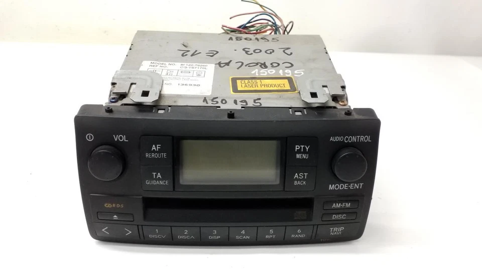 Toyota COROLLA 2002-2004 Radio Autoradio 8612002260 - Bild 1 von 4