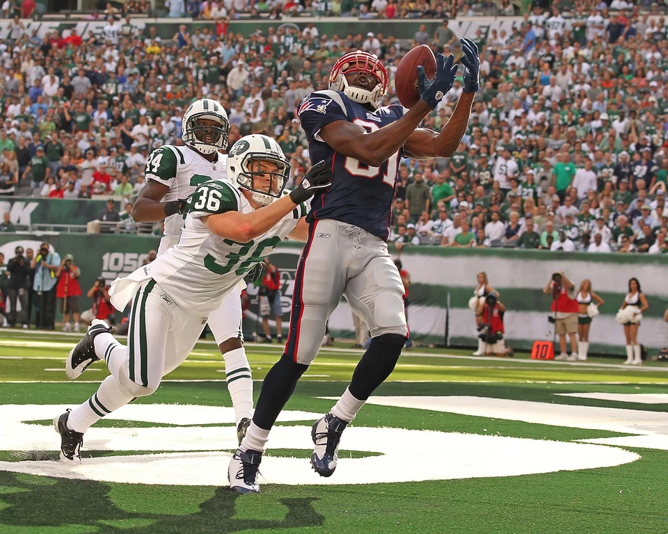 Impresión fotográfica brillante Randy Moss #81 New England Patriots NFL 8"X10" 9 Foto 1 de 1